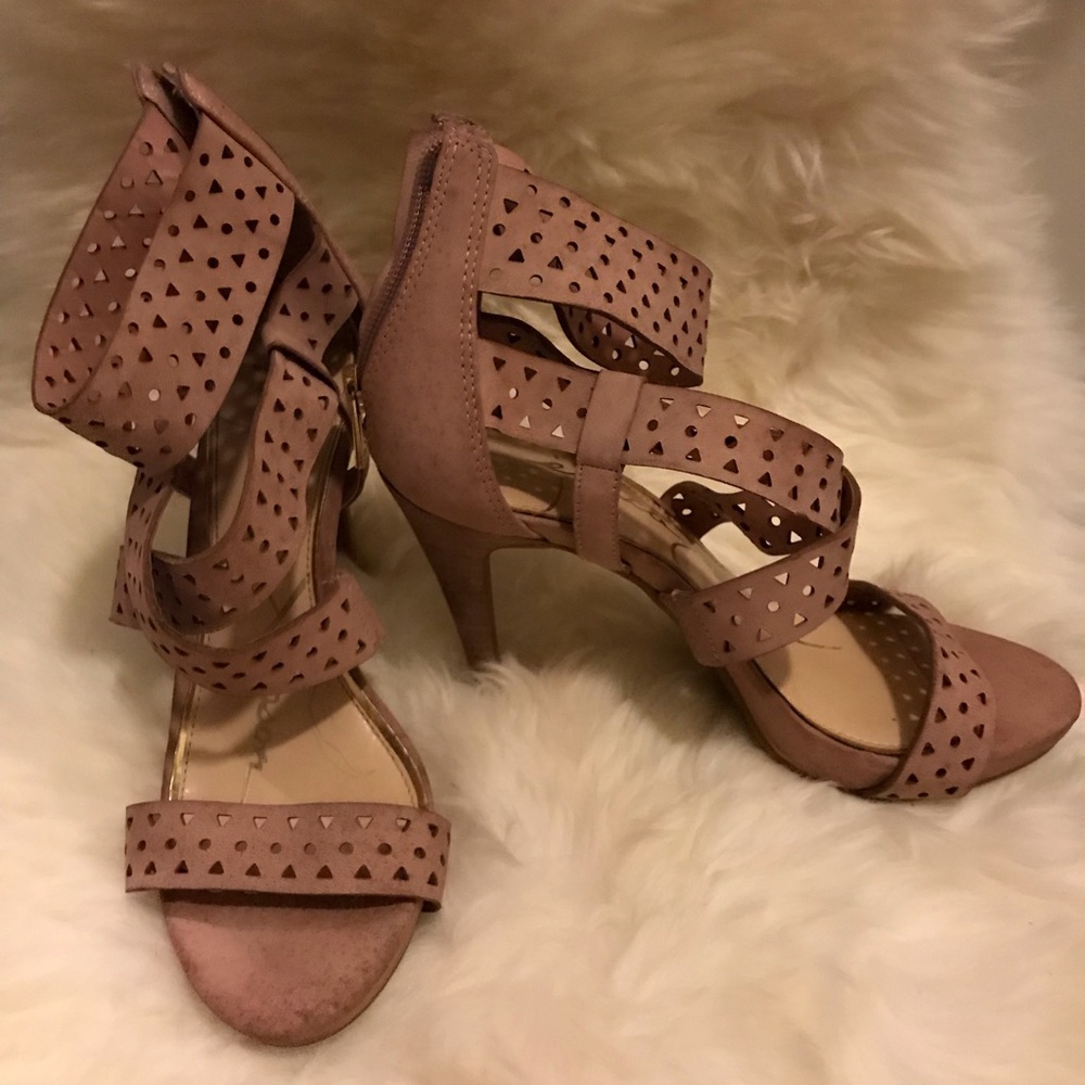 light pink jessica simpson heels